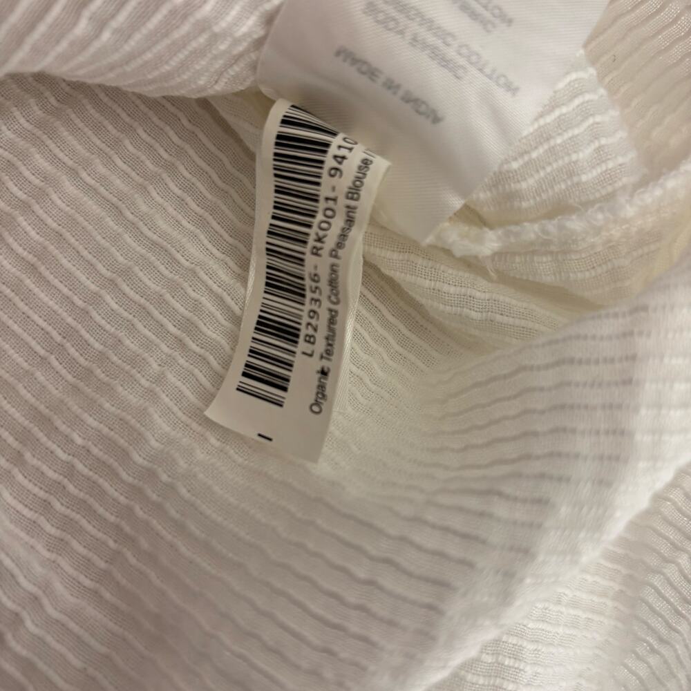 Quince Organic Cotton Textured Peasant Blouse - Picture 5 of 7